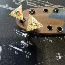 bouton de manchette 2&egrave;me REP l&eacute;gion &eacute;trang&egrave;re