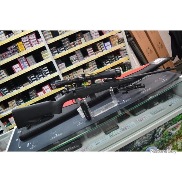 TOP AFFAIRE PACK CARABINE 22 LR HATSAN ESCORT AVEC LUNETTE + BIPIED+ SILENCIEUX + HOUSSE  NEUVE
