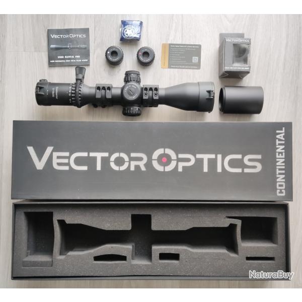 VECTOR OPTICS CONTINENTAL HD 3-18x50 (PPF, 34 mm, 44 mrads, Z�ro Stop) avec 1 montage de 20 moa