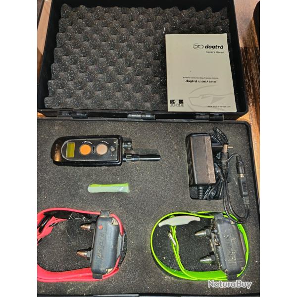 1 x 2 COLLIERS DE DRESSAGE DOGTRA 1210NCP - PORTEE 1200M