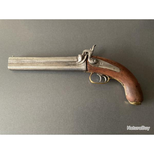 Pistolet � percussion style �tat major 1850