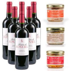Offre sp&eacute;ciale D&eacute;lices du Sud-Ouest - 6 vins rouges et 3 terrines - L'offre compl&egrave;te