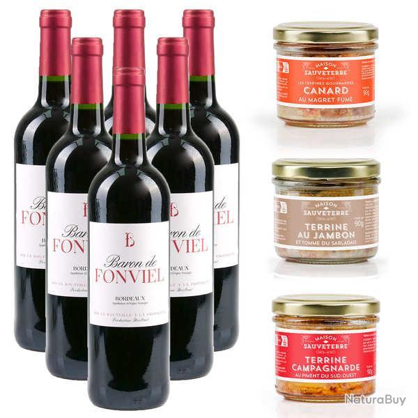 Offre sp�ciale D�lices du Sud-Ouest - 6 vins rouges et 3 terrines - L'offre compl�te