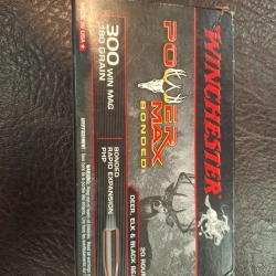 Balles Winchester 300 win mag Power Max bonded 180 gr