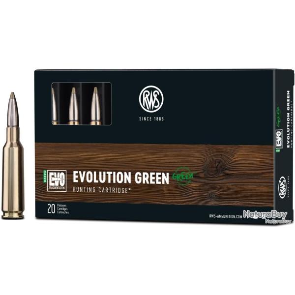 Cartouche RWS 7X64 EVOLUTION GREEN 8.2g 127grs x20