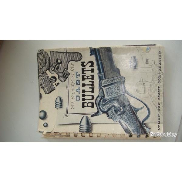 LYMAN  handbook of cast bullets lyman gun sight corporation 1958