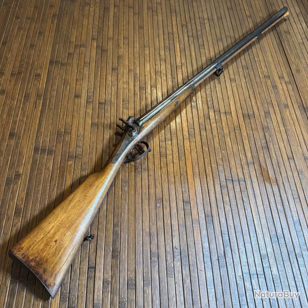 FUSIL JUXTAPOS�S A PERCUSSION PLATINE BIEN FONCTIONNELLE