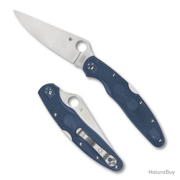 Couteau pliant Spyderco Police 4 bleu C07PCBL4