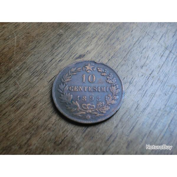 monnaie italie 10 centimisi 1893 BB