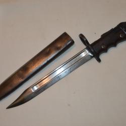 BAIONNETTE ANGLAISE ENFIELD n&deg;7 MKI-FABRICANT NON IDENTIFIE-PM STEN MK V-1944