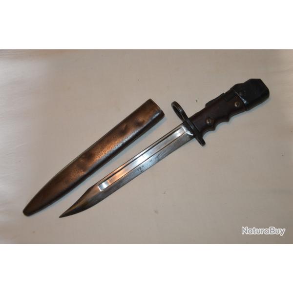 BAIONNETTE ANGLAISE ENFIELD n�7 MKI-FABRICANT NON IDENTIFIE-PM STEN MK V-1944