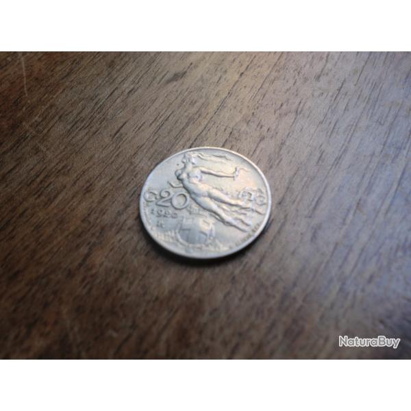 monnaie italie vittorio emanuele III 20 centesimi  1920