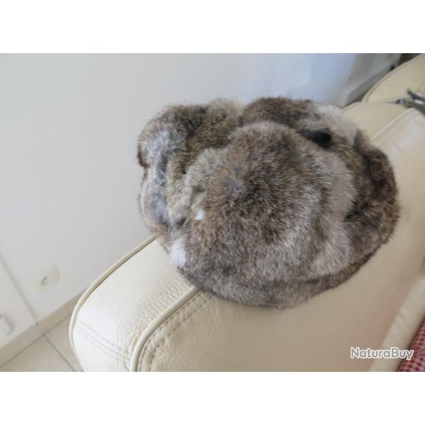 CHAPKA EN FOURRURE DE LAPIN