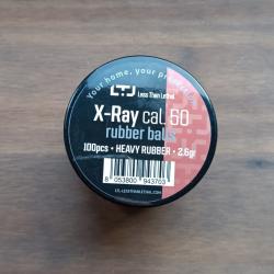 Boites de Balles caoutchouc X RAY lourde LTL Cal. 50