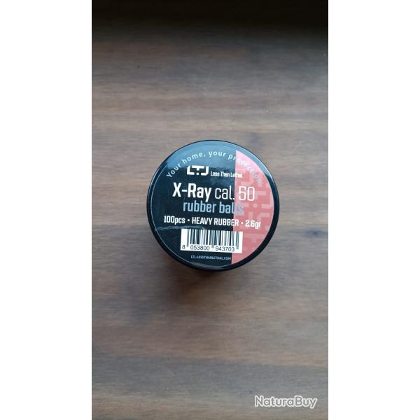 Boites de Balles caoutchouc X RAY lourde LTL Cal. 50