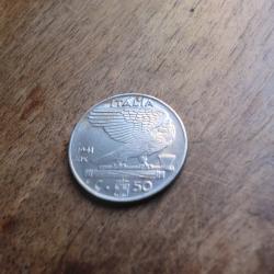 monnaie italie 50 centesimi  1941