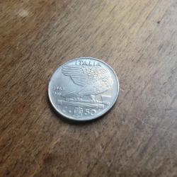 monnaie italie 50 centesimi  1940