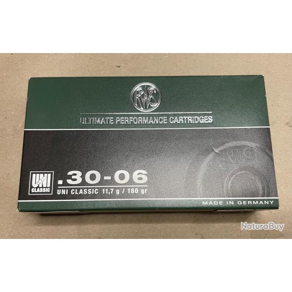 20 Munitions RWS .30-06 Sprg. | Uni Classic 180 gr