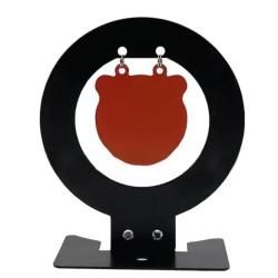 Cible m&eacute;tallique &agrave; rabat Mod&egrave;le T&ecirc;te d'ours Entra&icirc;nement loisir int&eacute;rieur ext&eacute;rieur