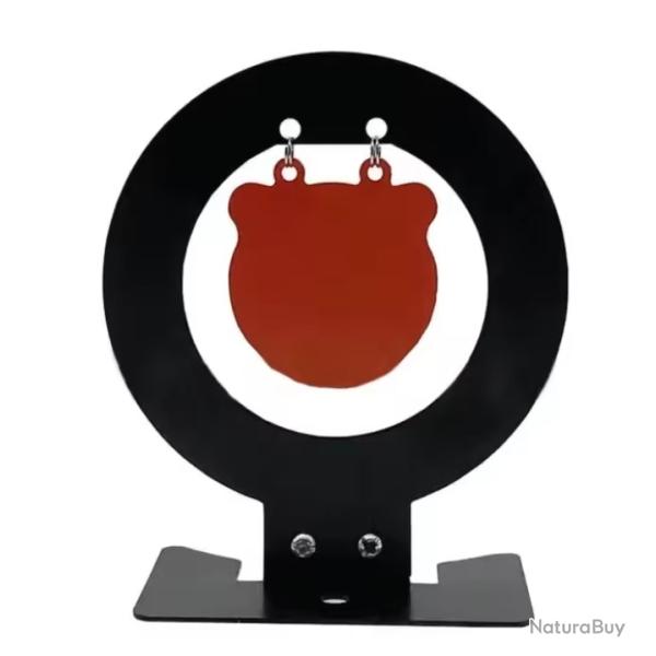 Cible m�tallique � rabat Mod�le T�te d'ours Entra�nement loisir int�rieur ext�rieur