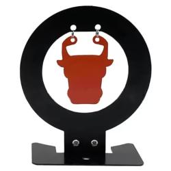 Cible m&eacute;tallique &agrave; rabat Mod&egrave;le T&ecirc;te de taureau Entra&icirc;nement loisir int&eacute;rieur ext&eacute;rieur