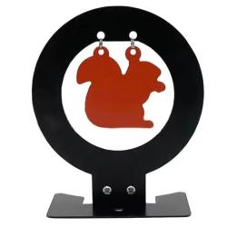 Cible m&eacute;tallique &agrave; rabat Mod&egrave;le Ecureuil Entra&icirc;nement loisir int&eacute;rieur ext&eacute;rieur