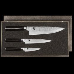 Set de Couteaux Japonais Kai Shun Classic DMS-300 - 3 Couteaux Damas Faits Main