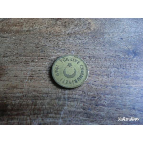 monnaie turquie 10 kurus  1949