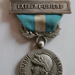 M&eacute;daille Coloniale petit Module France Libre 27 mm 2 Agrafes EXTREME ORIENT  ALGERIE