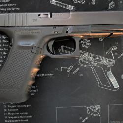 Glock 17 Gen 4 - canon filet&eacute;
