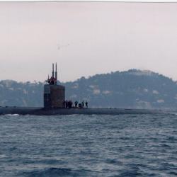 PHOTO - Marine de Guerre - SSN761 " SPRINGFIELD " YPNLON  Sous-Marin  19-2-2009 -N&deg;6115