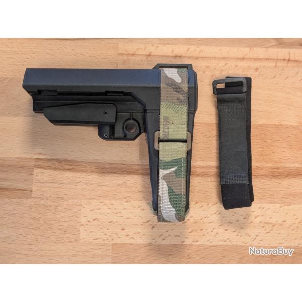 Crosse r�glable pour ar15 SB tactical milspec