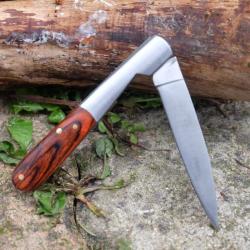 Vendetta Corse Fa&ccedil;on Couteau Corse Vendetta Lame Acier Inox Manche Bois