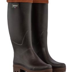 Bottes Aigles Mod&egrave;le Chambord signature double cuir