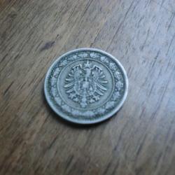 monnaie allemagne 20 pfenning wilhelm  1888