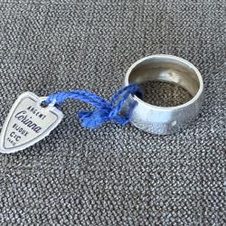 Large anneau neuf argent massif - taille 51