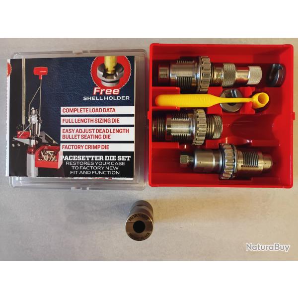 Lee Pacesetter Die Set 300 AAC Blackout - Jeux d'outil + Shell H Amor�eur Lee + Jauge d'�tui Hornady