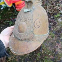 Casque de pompier de saint Maurice