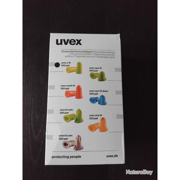 Bouchons d'oreilles Uvex x-fit