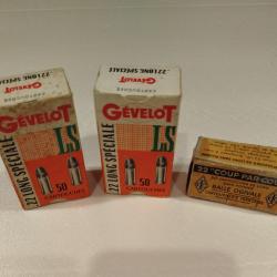 3 bo&icirc;tes de 22 Long pour armes anciennes.