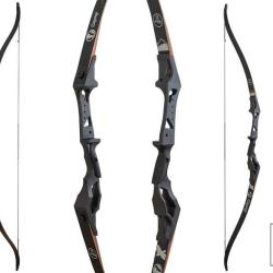 Arc recurve chasse T/D Sanlida Osprey 58 pouces RH 40 lbs Noir 58"