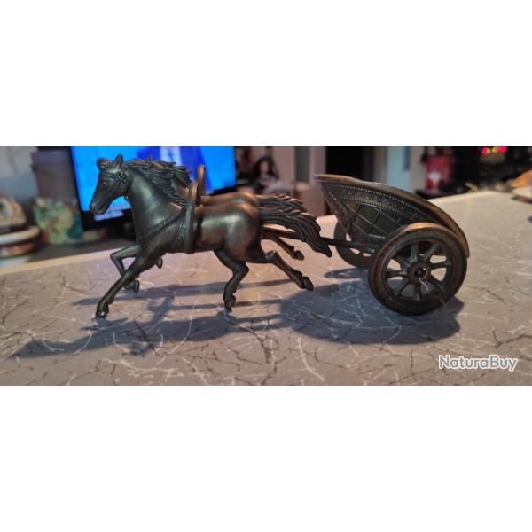 ATTELAGE DE CHAR AVEC 2 CHEVAUX