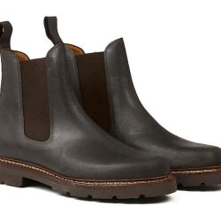 Chaussures en cuir QUERCY Brun fonc&eacute; Marron