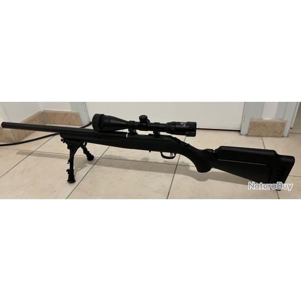 RUGER .22LR CARBON SILENCE BIPIED LUNETTE