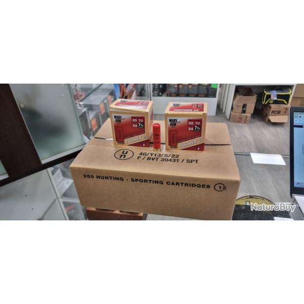 2 boites de 25 cartouches Mary Arm panth�re 24 gr