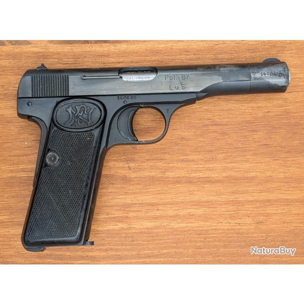 Pistolet FN Browning Mod�le 10/22 calibre 7,65 Browning