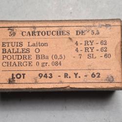 Une boite carton vide de 9mm para Francaise retour d'alg&eacute;rie ATS 64 Lot 2