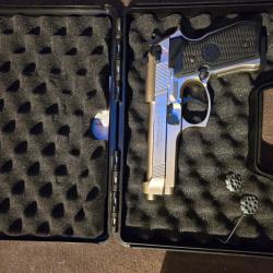 BERETTA 92 NICKEL MAT - PLOMB 4.5 MM - CO2