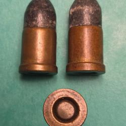 UNe cartouche Galland balle plomb ogivale grosse amorce cal 9,54 x 14,7 R