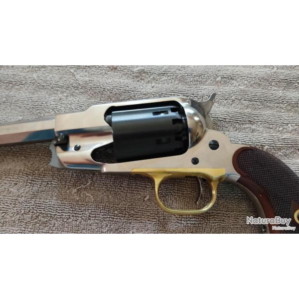 Revolver Pietta Remington 1858 Sheriff (canon 5.5 pouces)  INOX CUSTOM